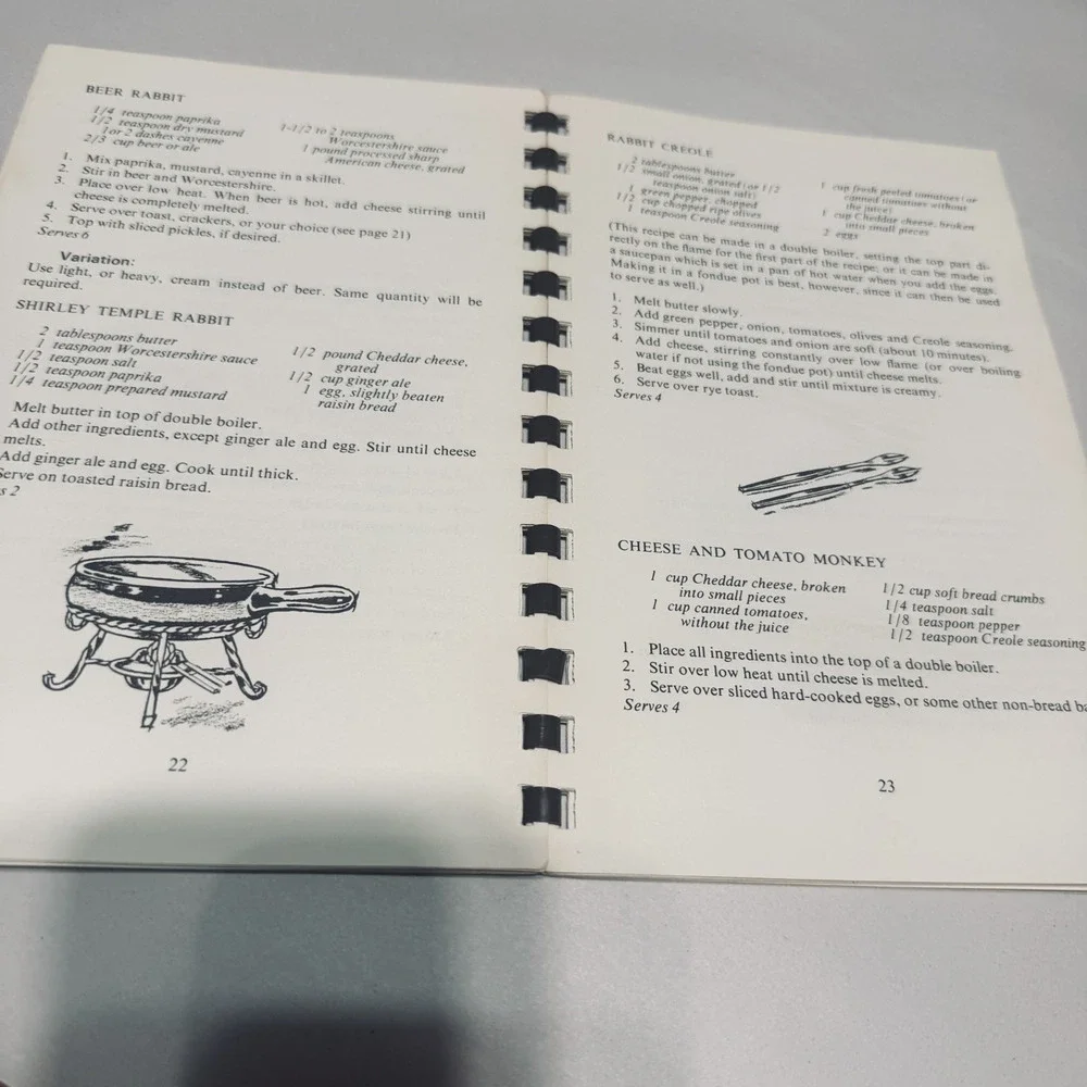 It's Fun To Fondue‎ Cookbook Vintage Spiral Bound Easy Cook Party 1968 MCM